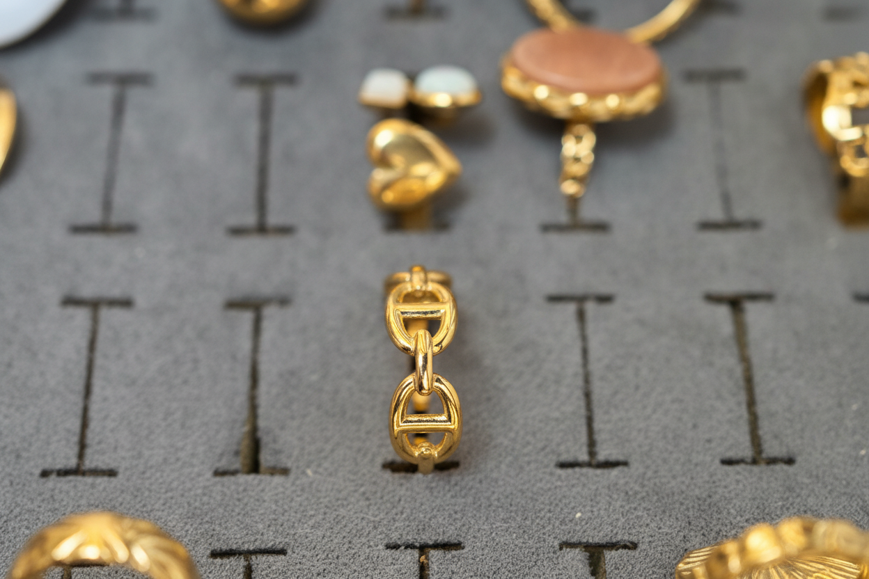 Bague Chaîne Dorée