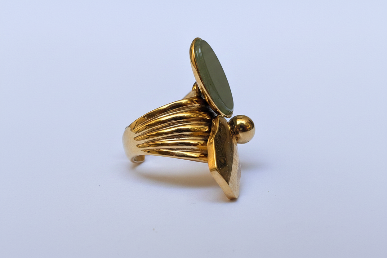 Bague Jade & Or