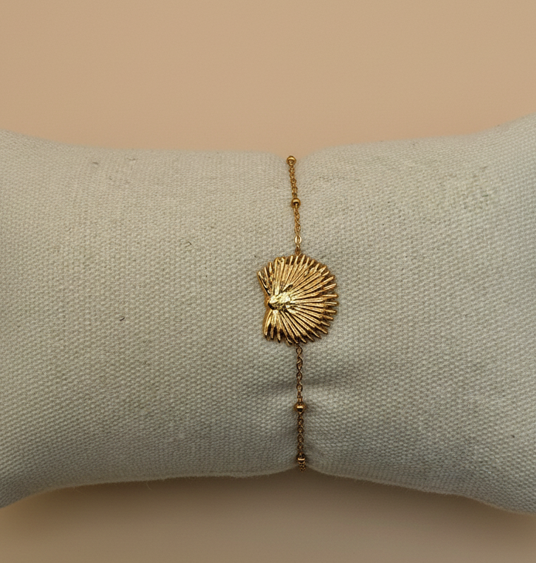 Bracelet Coquillage Doré