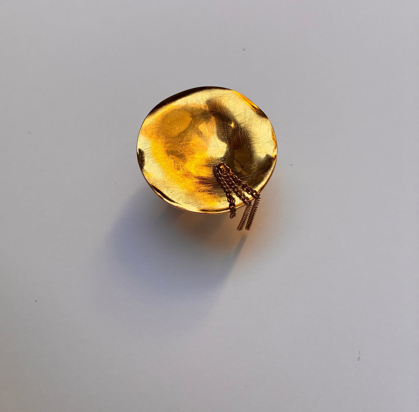 bague dorée ajustable