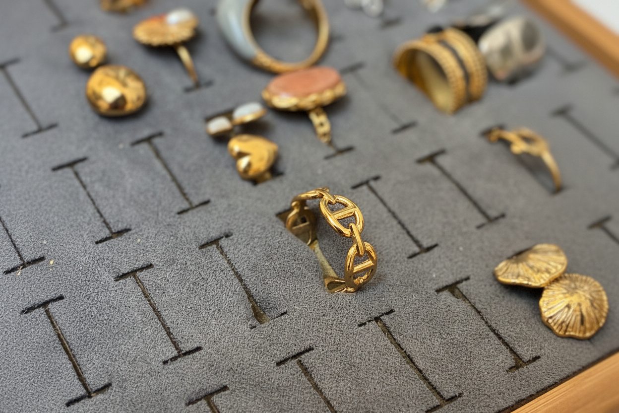 Bague Chaîne Dorée