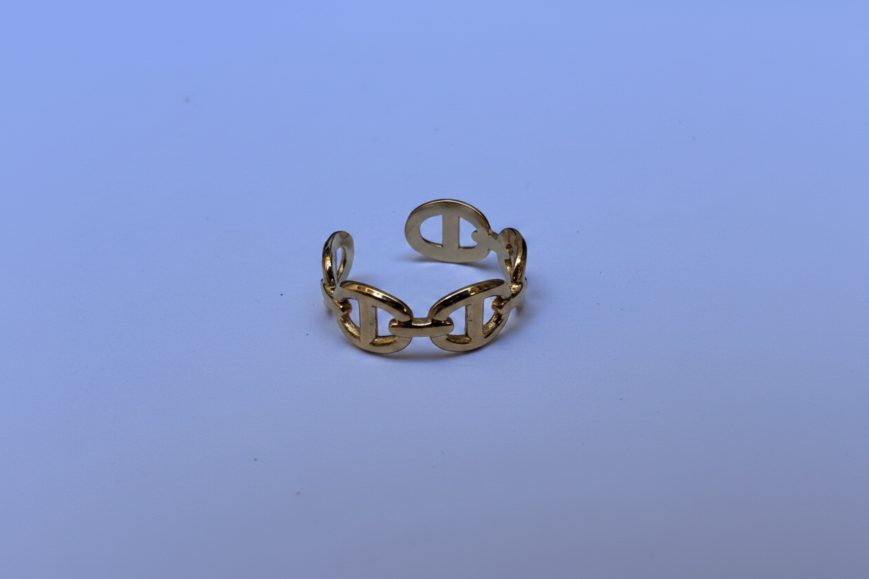 Bague Chaîne Dorée