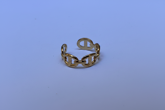 Bague Chaîne Dorée