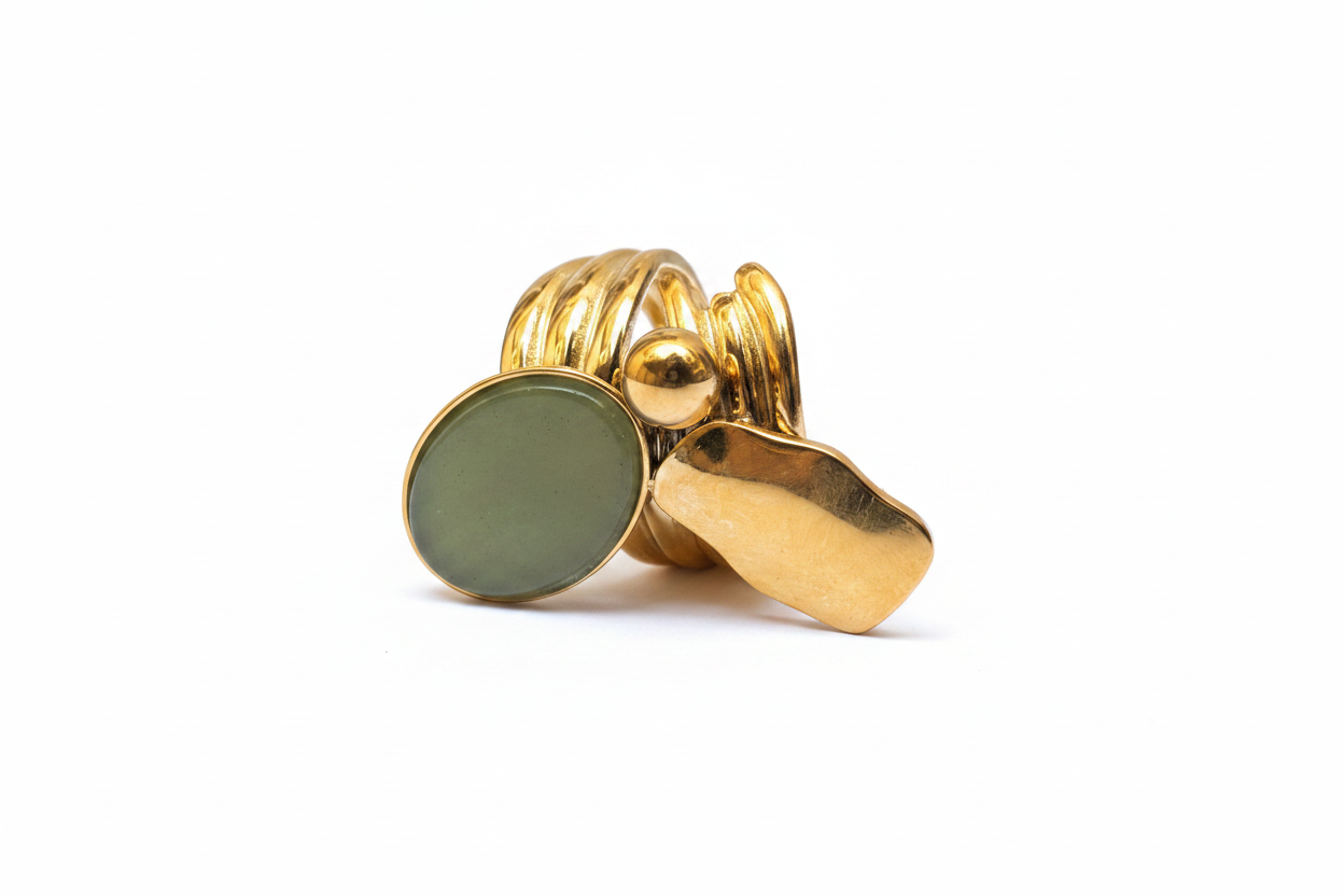 Bague Jade & Or
