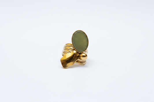 Bague Jade & Or