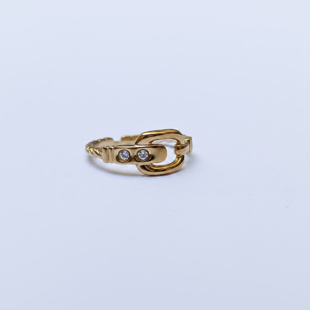 Bague Torsadée Dorée