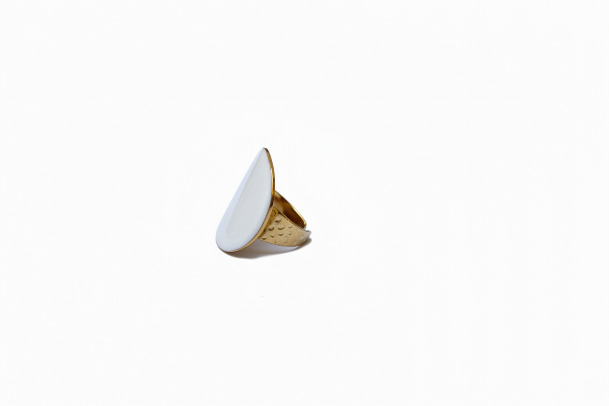 Bague Chevalière Pierre Ovale