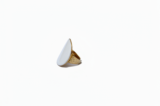 Bague Chevalière Pierre Ovale