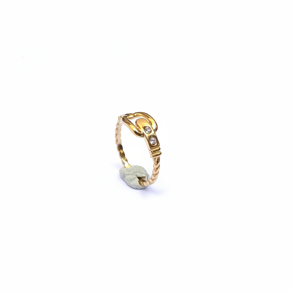 Bague Torsadée Dorée