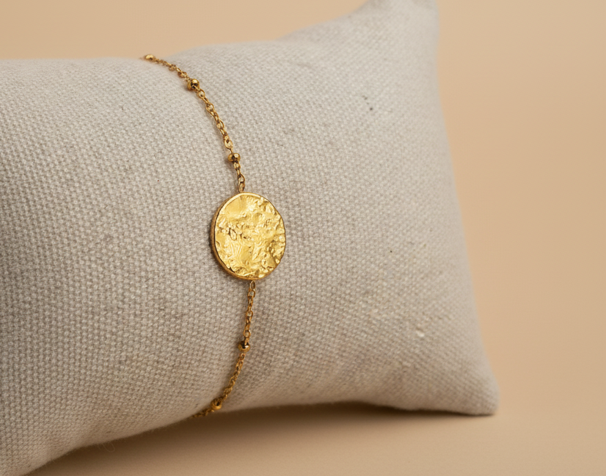 Bracelet Médaille Dorée