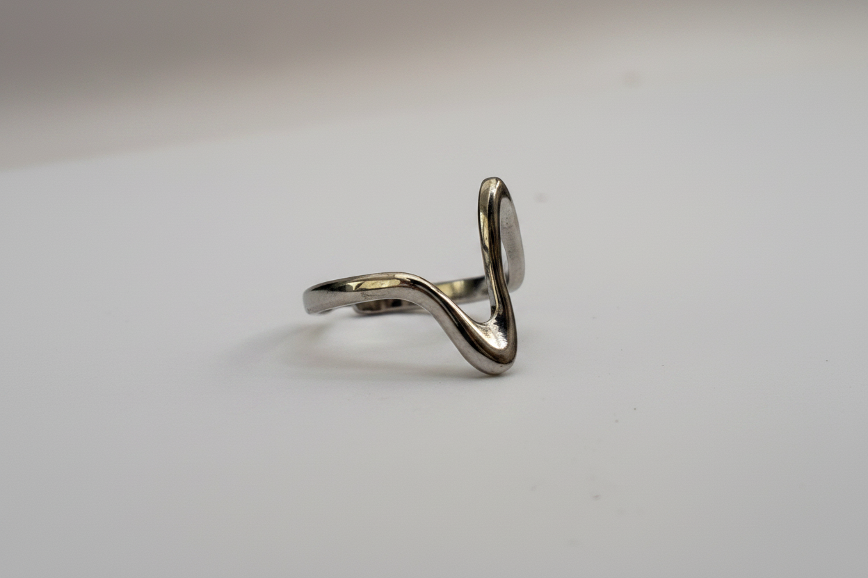 Bague Vague Argentée - vue 3
