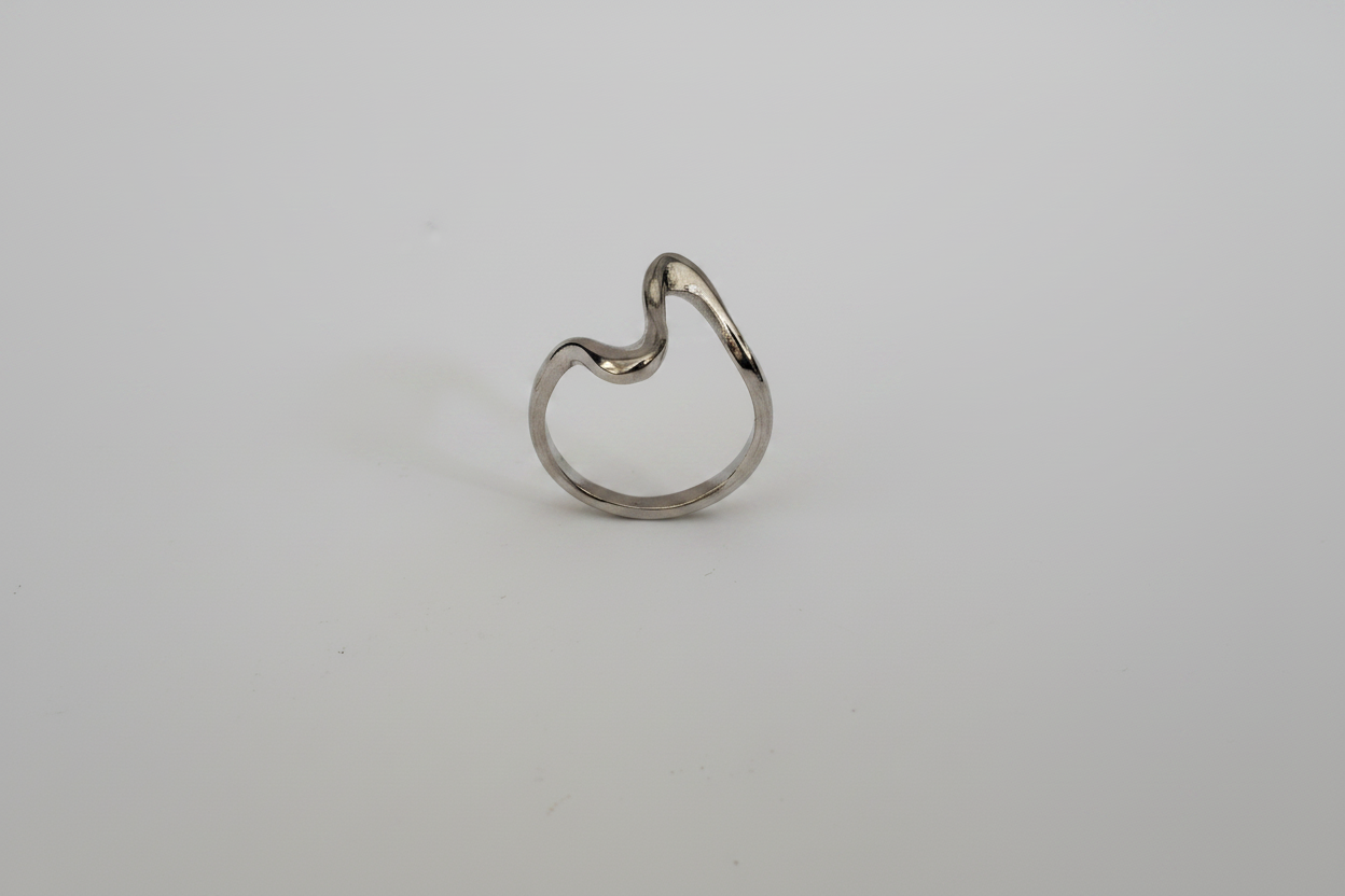 Bague Vague Argentée - vue 4