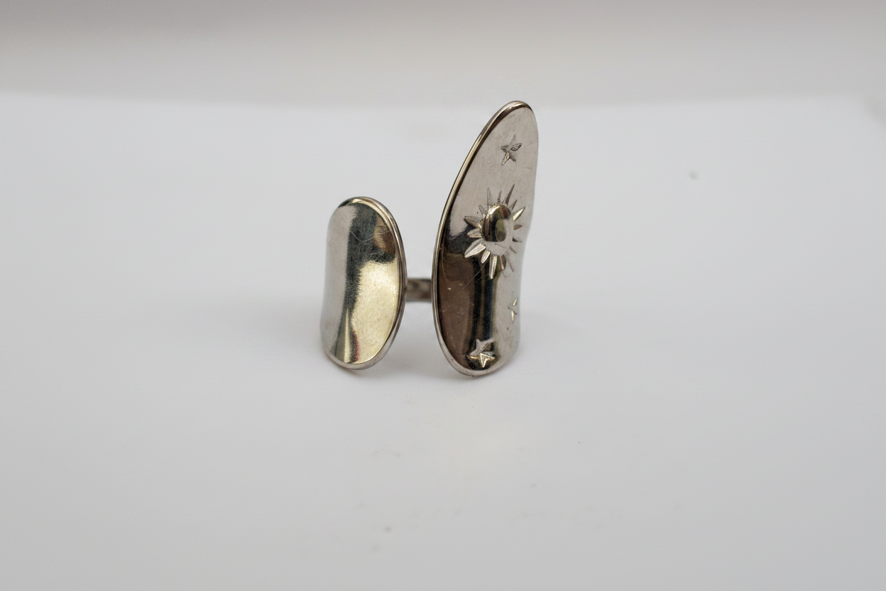 Bague Céleste Soleil & Étoiles - vue 2
